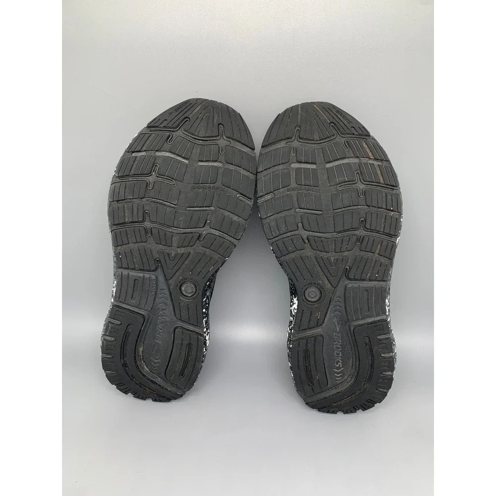 Brooks Ghost 14 Black Speckled Running Shoes 1104181D062 Men's Sz 9.5